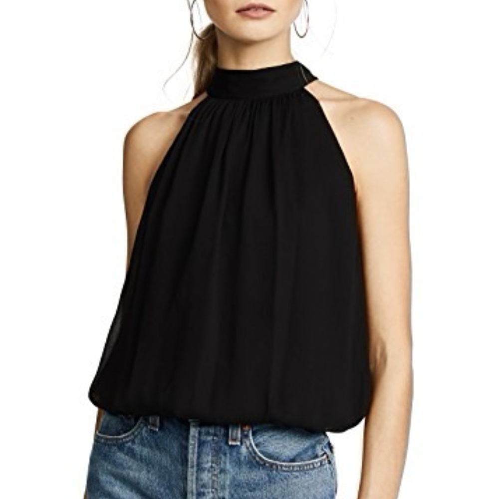 Alice + Olivia NWT Maris Gathered Halter Top